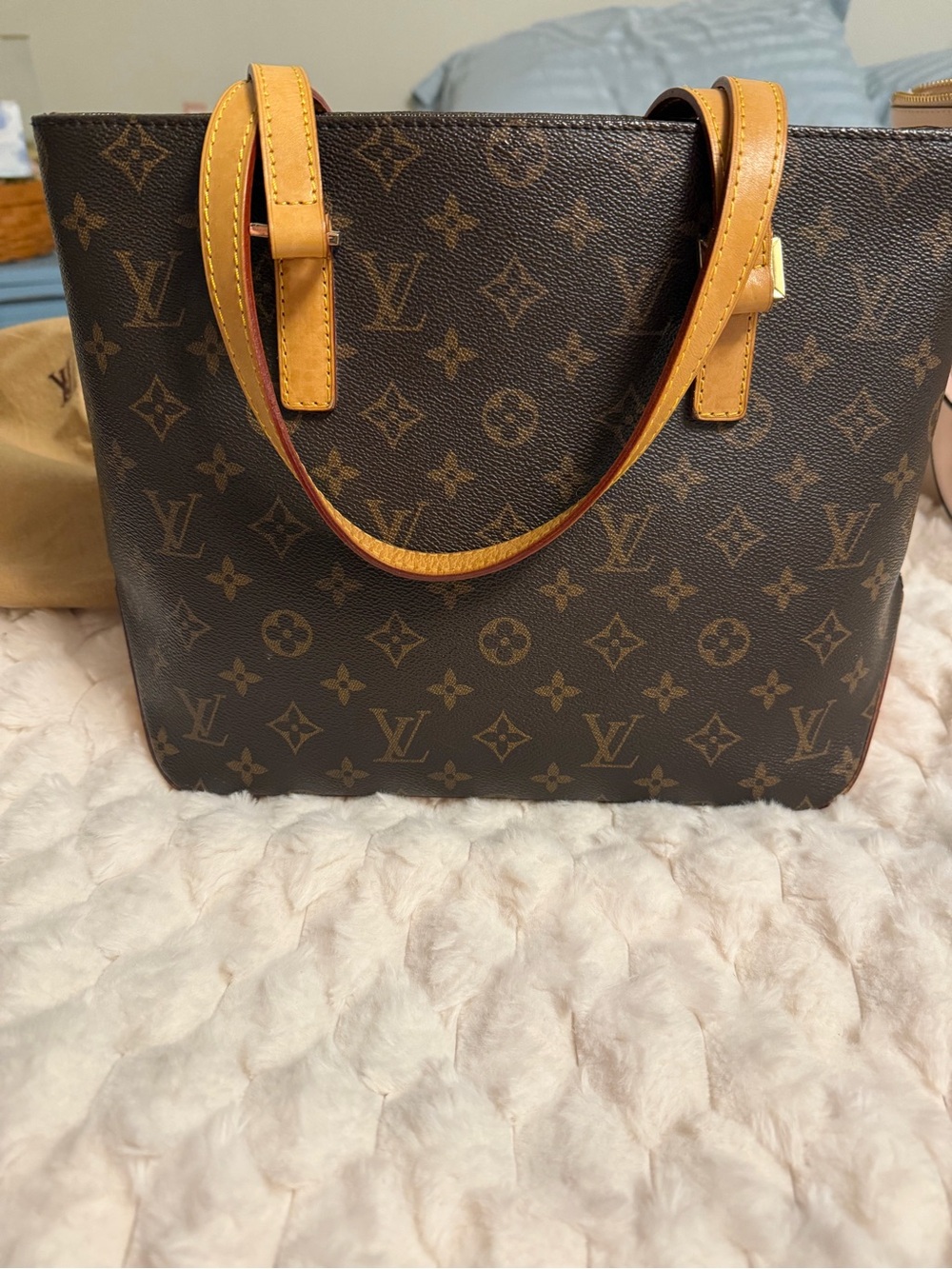 Authentic Vintage Louis Vuitton Cabas Piano Tote Bag Monogram Canvas SP1010